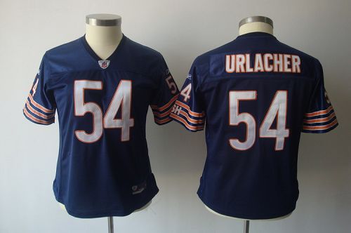 Bears #54 Brian Urlacher Blue Women's Team Color Stitched NFL Jersey